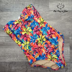 J. Crew Cross Front Strapless One Piece Swimsuit Size 2